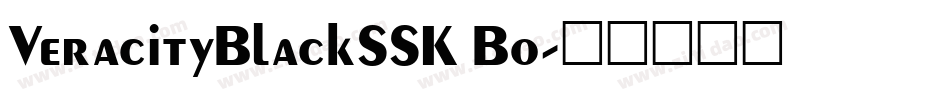 VeracityBlackSSK Bo字体转换